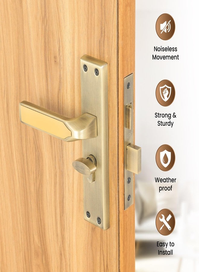 LAPO Heavy Duty Mortise Door Lock for Home, Door Handle Set with Keys 60mm Cylinder, 45x50mm Lockbody - Ideal for Home, Bedroom, Office, Hotel (Antique Finish, 3 Years Warranty) CY-303 - Image 3